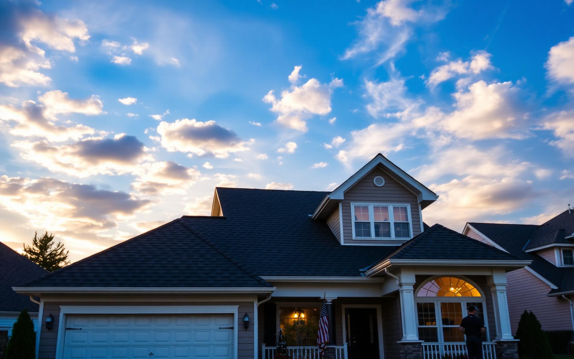 Central Florida home with newly installed asphalt shingle roof by American Roofing & Construction